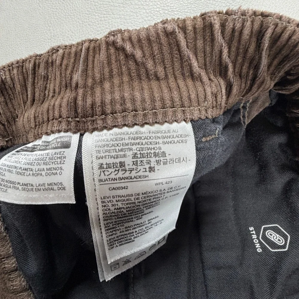 Levis Skateboard Quick Release Strong Corduroy Pants Cordura Brown Mens Medium